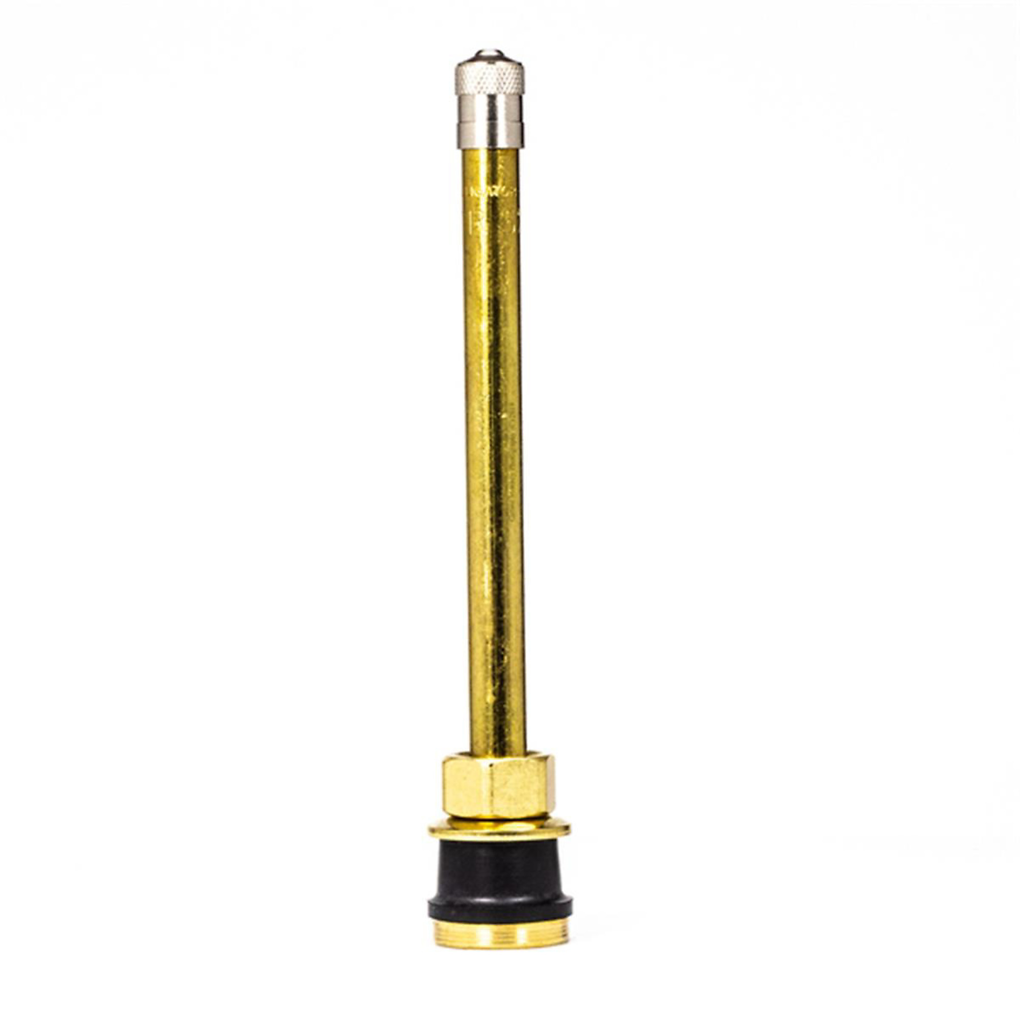 Apex Tool Group Straight Brass Clamp-In Truck/Bus Valves — 4 3/8in. Length, Pack of 25, Model# TR573